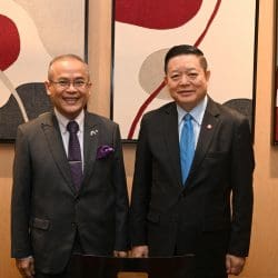 Secretary-General of ASEAN and Secretary General of AIPA discuss ASEAN–AIPA collaboration over a working dinner