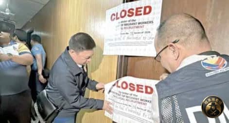 #菲媒报道

马尼拉华人区遭突袭！一非法出国中介被查封