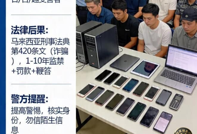 #马来西亚新闻：槟城三公寓沦为诈骗据点 11名跨国嫌犯落网
