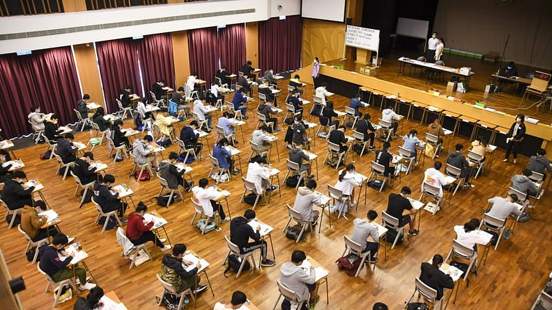 Why do non-local students take the DSE in Hong Kong and how competitive is it?
