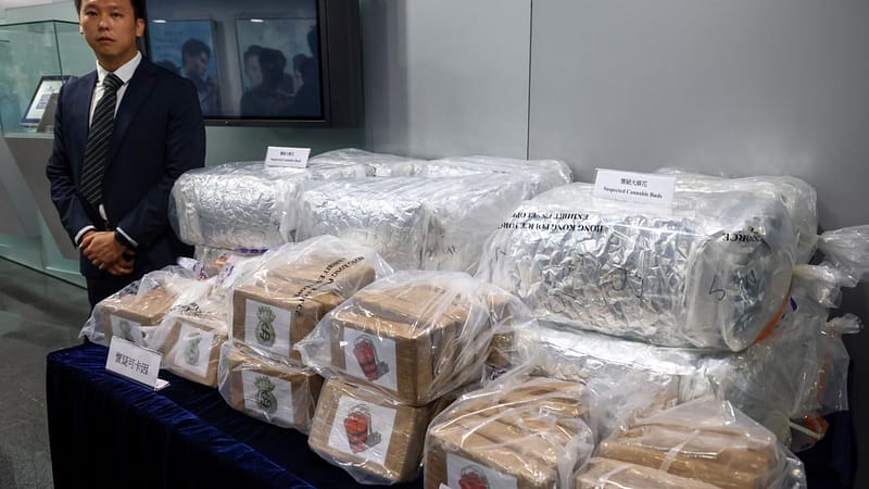 Hong Kong police seize HK million of suspected drugs in 2 cases on same day
