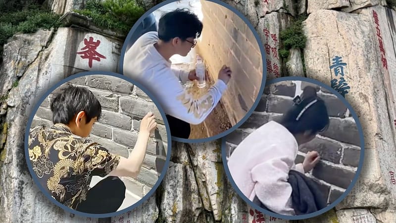 China duo caught carving ‘success’, ‘good luck’ at ancient sites to change fate