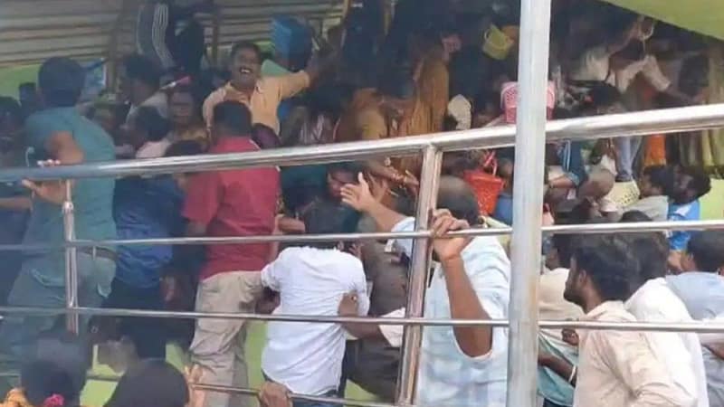 Crowd surge at Hindu temple in India leaves 9 dead