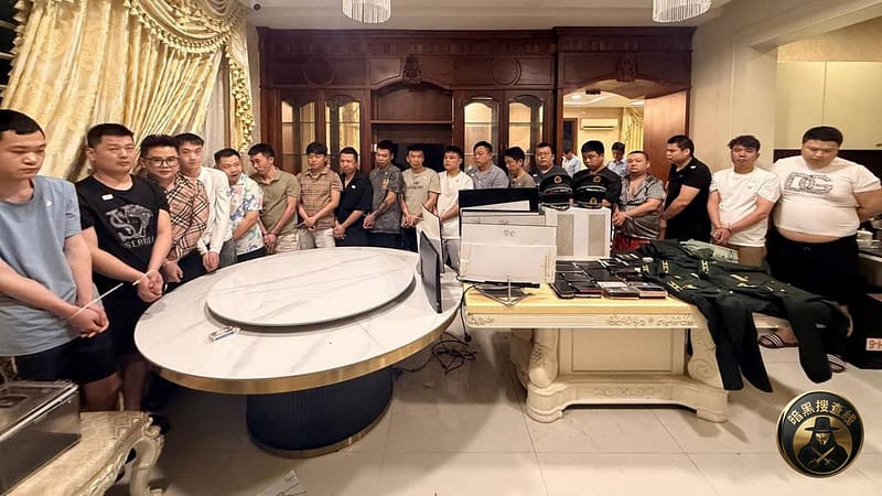 金边市行政联合指挥部捣毁查巴安波区网络诈骗窝点，逮捕19名华