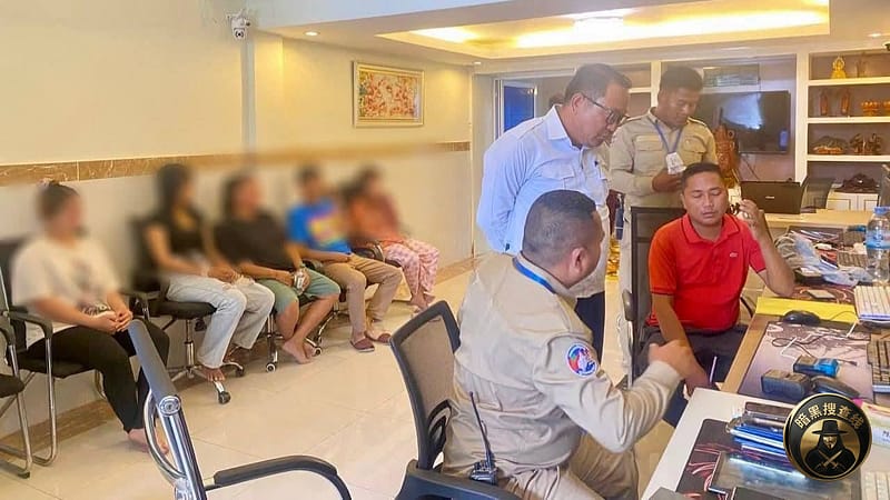 #柬埔寨新闻 金边突查非法彩票窝点：5人落网，多名女性涉案