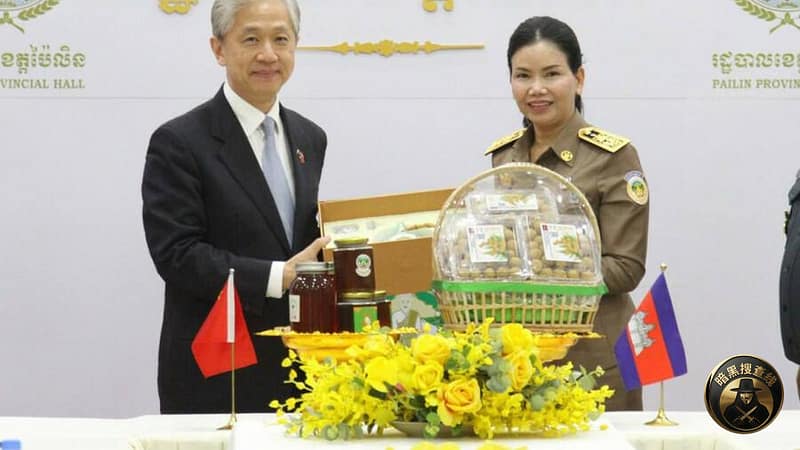 中国驻柬大使汪文斌访问拜林省：深化务实合作，力挺清剿电诈