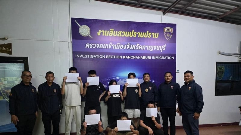 打击行动持续进行！ 又有七名中国公民因非法入境泰国被捕