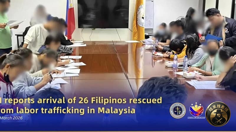 #26名菲律宾人口贩运受害者从马来西亚获救返国，多人曾遭性剥