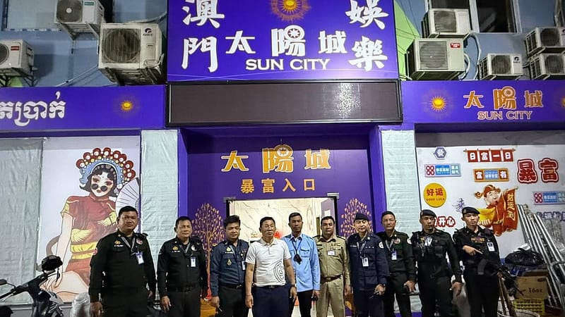 #柬埔寨新闻 金边中国街6处非法赌博窝点被查处 2名无护照外